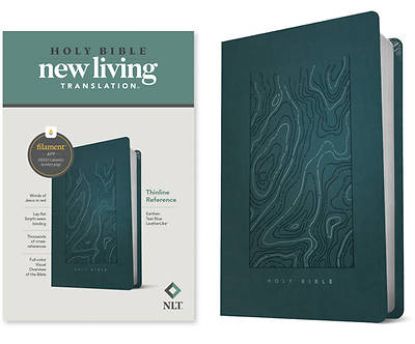 Picture of NLT Thinline Reference Bible, Filament Enabled Edition (Red Letter, Leatherlike, Teal Blue)