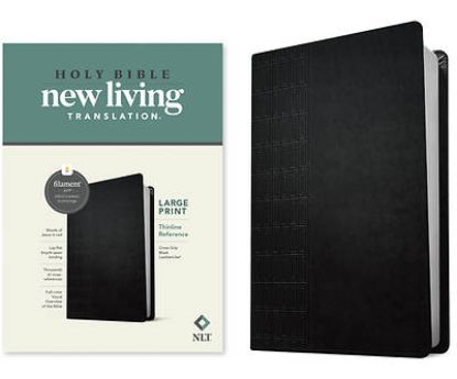 Picture of NLT Large Print Thinline Reference Bible, Filament Enabled Edition (Red Letter, Leatherlike, Black)