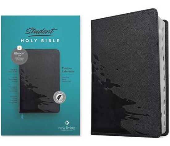 Picture of NLT Student Bible, Thinline Reference, Filament-Enabled Edition (Leatherlike, Overflow Black, Indexed, Red Letter)