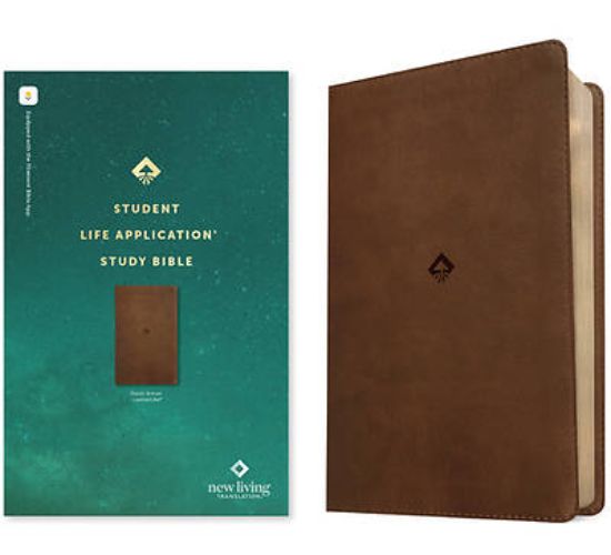 Picture of NLT Student Life Application Study Bible, Filament Enabled (Leatherlike, Rustic Brown, Red Letter)
