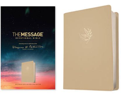 Picture of The Message Devotional Bible (Leather-Look, Driftwood Dove)