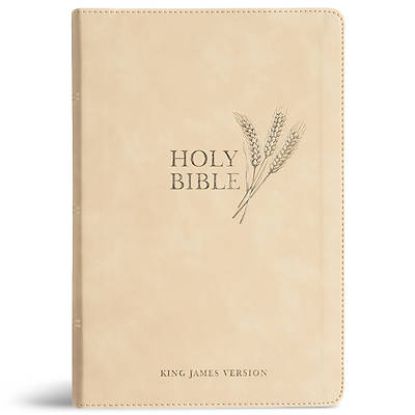 Picture of KJV Giant Print Reference Bible, Cream Leathertouch