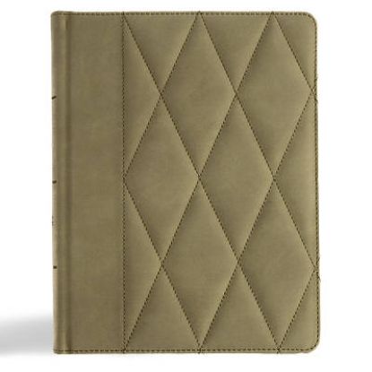 Picture of CSB Notetaking Bible, Large Print Edition, Sage Suedesoft Leathertouch