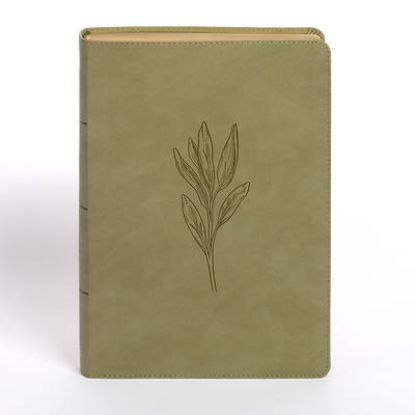 Picture of NASB Super Giant Print Reference Bible, Sage Suedesoft Leathertouch