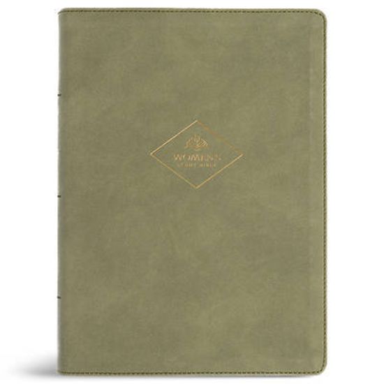 Picture of CSB Women's Study Bible, Sage Suedesoft Leathertouch