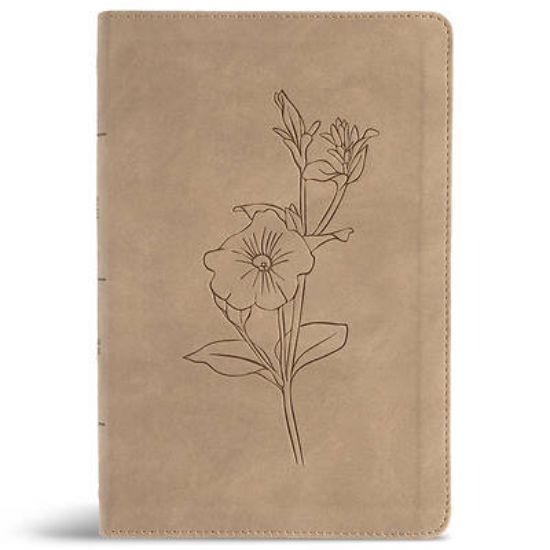 Picture of CSB Personal Size Giant Print Bible, Digital Study Edition, Earth Suedesoft Leathertouch, Indexed