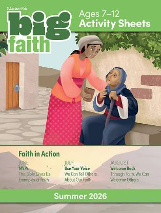 Picture of Cokesbury Kids Big Faith Summer 2026 Activity Sheets Ages 7-12