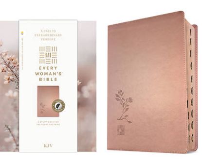 Picture of KJV Every Woman's Bible, Filament Enabled (Leatherlike, Rose Gold, Indexed, Red Letter)