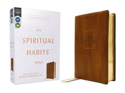 Picture of Niv, Spiritual Habits Bible, Leathersoft, Tan, Red Letter, Comfort Print