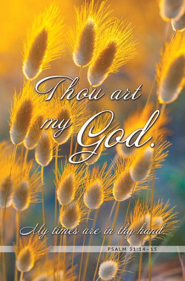 Picture of Golden Plants Regular Bulletin Psalm 31:14-15