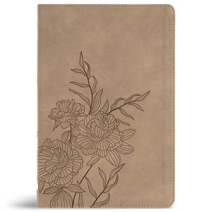 Picture of CSB Large Print Thinline Bible, Digital Study Edition, Earth Suedesoft Leathertouch