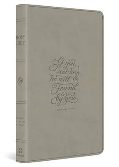 Picture of ESV Large Print Value Thinline Bible (Trutone, Stone, 1 Chronicles 28