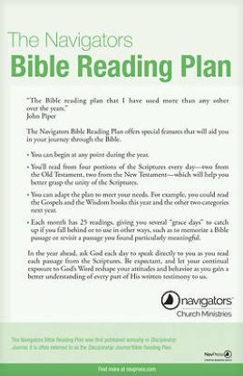 Picture of The Discipleship Journal Bible Reading Plan