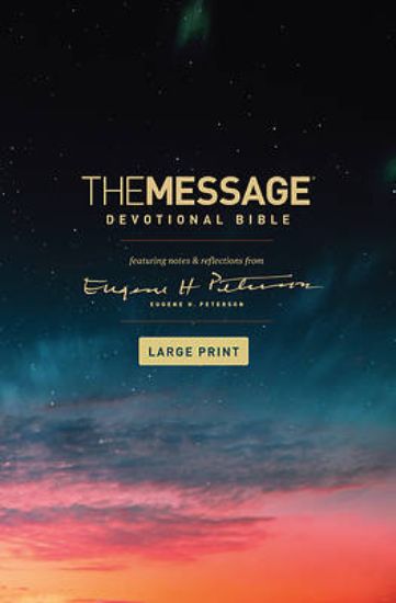 Picture of The Message Devotional Bible, Large Print (Hardcover)