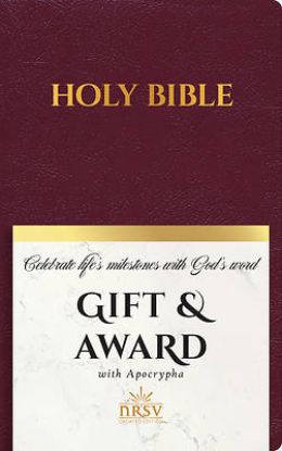 Picture of NRSV Updated Edition Gift & Award Bible with Apocrypha (Imitation Leather, Burgundy)