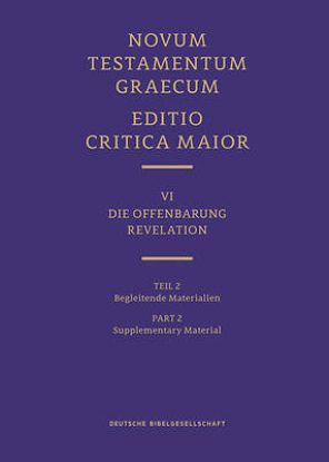 Picture of Novum Testamentum Graecum, Editio Critica Maior VI/2