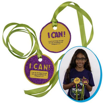 Picture of VBS 2026 Snowball Mountain Challenge Craft Challenge Medal (Pkg of 12)