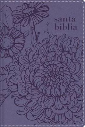 Picture of Nbla Santa Biblia Edicion Versificada Tamano Bolsillo Leathersoft Morado Palabras de Jesus En Rojo Comfort Print Con Cierre