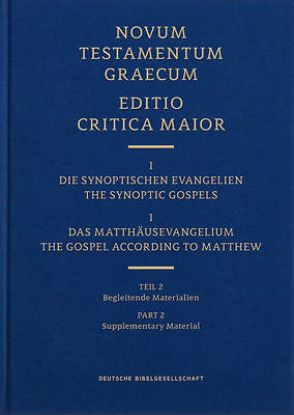 Picture of Novum Testamentum Graecum Editio Critica Maior, Vol. 1.1/2