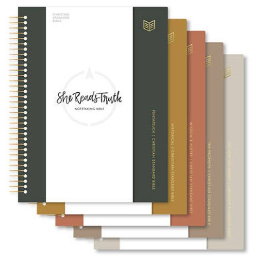 Picture of CSB She Reads Truth Spiral Bound Notetaking Bible, Five-Volume Set