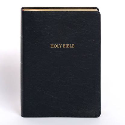 Picture of NASB Super Giant Print Reference Bible, Black Leathertouch