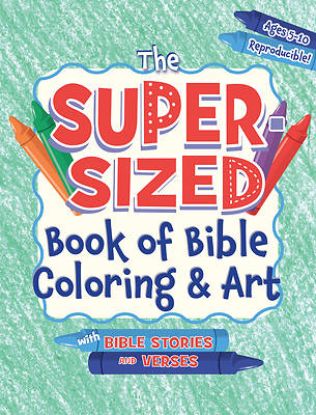 Picture of Sup-Sized Bk Bib Color & Art: With Bible Stories and Verses, Ages 5-10