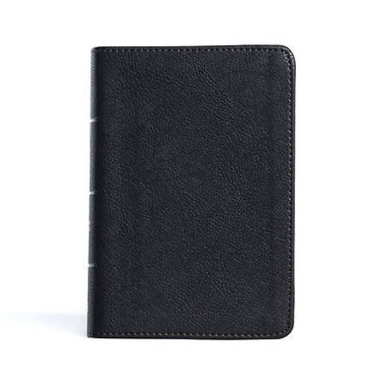 Picture of CSB Large Print Compact Reference Bible, Black Leathertouch