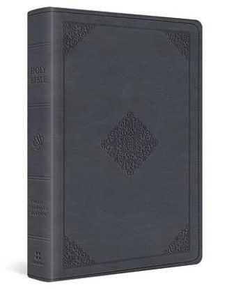 Picture of ESV Large Print Wide Margin Bible (Trutone, Slate Blue, Ornament Design)