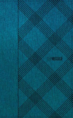 Picture of The Message Deluxe Gift Bible Crosshatch Denim Imitation Leather