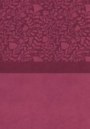 Picture of Niv, Super Giant Print Reference Bible, Leathersoft, Pink, Red Letter, Thumb Indexed, Comfort Print