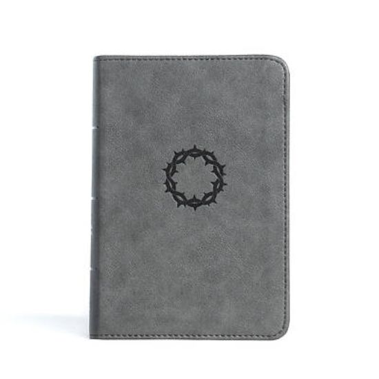 Picture of CSB Large Print Compact Reference Bible, Stone Leathertouch