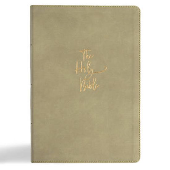 Picture of KJV Super Giant Print Reference Bible, Sage Suedesoft Leathertouch, Indexed