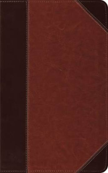 Picture of ESV Thinline Bible, Red Letter (Trutone, Brown/Cordovan, Portfolio Design)