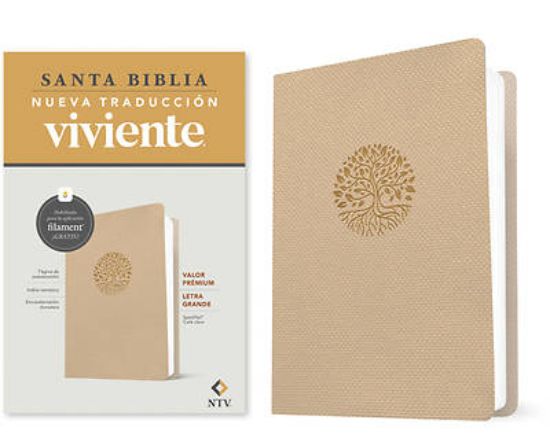 Picture of Biblia Valor Prémium Ntv, Letra Grande Con Filament (Sentipiel, Café Claro)