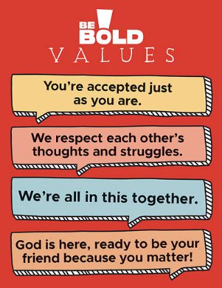 Picture of Be Bold Values Poster