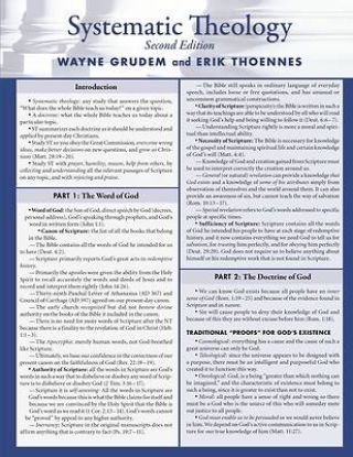 Picture of Systematic Theology Laminated Sheet