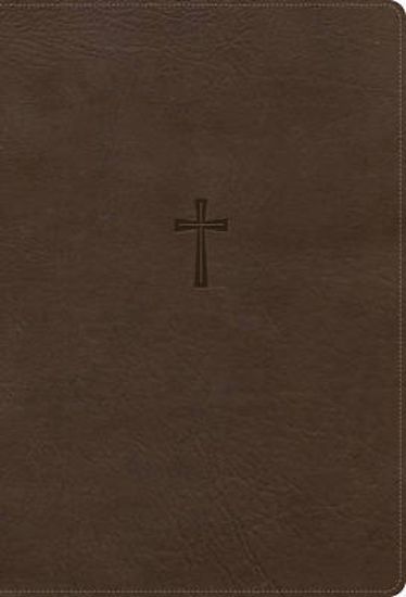 Picture of CSB Super Giant Print Reference Bible, Optimal Type, Digital Study Edition, Brown Leathertouch