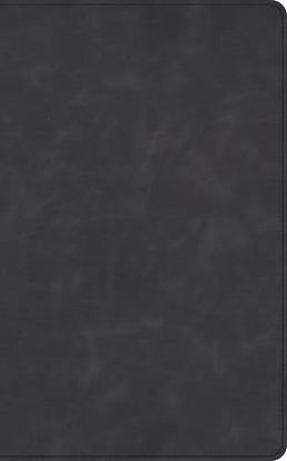 Picture of NASB Verse-By-Verse Reference Bible, Holman Handcrafted Collection, Marbled Slate Premium Calfskin