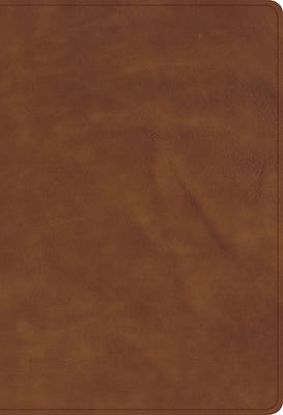 Picture of CSB Single-Column Compact Bible, Holman Handcrafted Collection, Zipper Closure, Marbled Tan Premium Calfskin