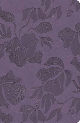 Picture of CSB Large Print Personal Size Reference Bible, Optimal Type, Digital Study Edition, Purple Leathertouch
