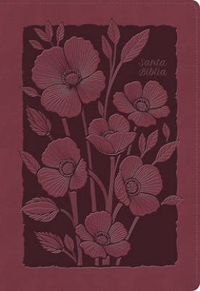 Picture of Rvr 1960 Biblia Para Regalos Y Premios, Rubí Floral, Símil Piel