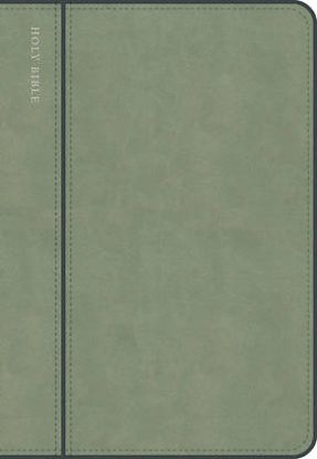 Picture of CSB Personal Size Giant Print Bible, Optimal Type, Digital Study Edition, Sage Suedesoft Leathertouch, Indexed