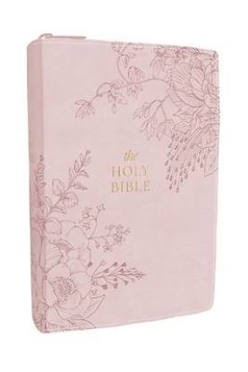 Picture of KJV Compact Large Print Bible, Pink Leathersoft Zipper Closure, Red Letter, Comfort Print