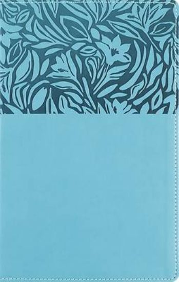 Picture of Nasb, Personal Size Reference Bible, Large Print, Paragraph Style, Leathersoft, Teal, Red Letter, Thumb Indexed, 1995 Text, Comfort Print
