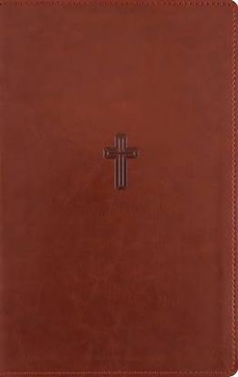 Picture of Nasb, Personal Size Reference Bible, Large Print, Paragraph Style, Leathersoft, Brown, Red Letter, Thumb Indexed, 1995 Text, Comfort Print