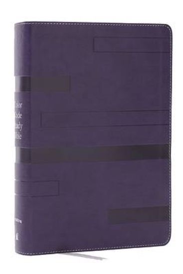 Picture of Color Code Study Bible, Revealing God's Truth Color by Color (Niv, Purple Leathersoft, Red Letter, Thumb Indexed, Comfort Print)