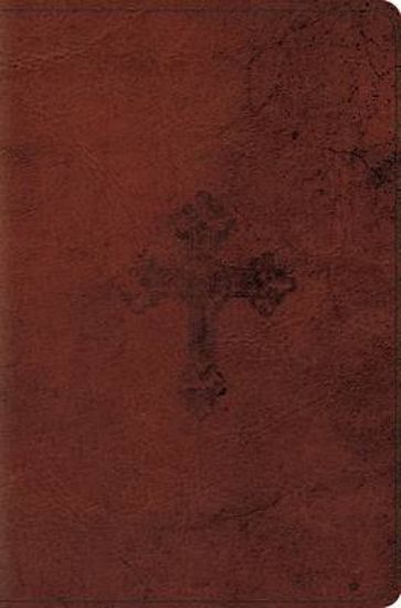 Picture of ESV Compact Bible (Trutone, Walnut, Weathered Cross Design)