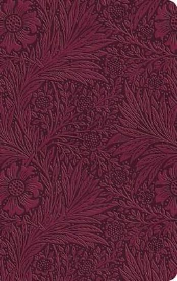 Picture of ESV Large Print Value Thinline Bible (Trutone, Raspberry, Floral Design)