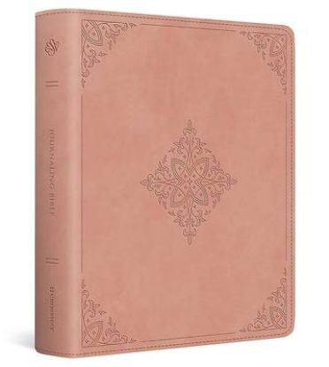 Picture of ESV Journaling Bible, Red Letter (Trutone, Blush Rose, Fleur-De-Lis Design)