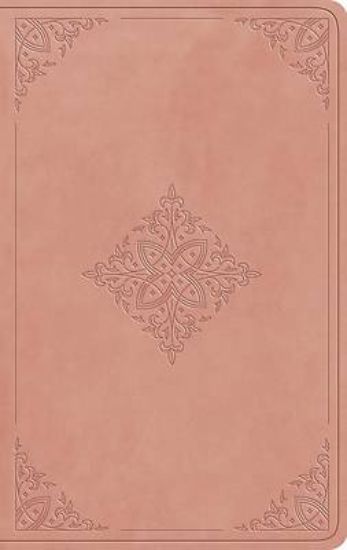 Picture of ESV Large Print Value Thinline Bible (Trutone, Blush Rose, Fleur-De-Lis Design)